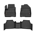 Tapis de sol 3d proline frogum pour hyundai kona electric 2018 - sur mesure en caoutchouc noir