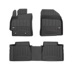 Tapis de sol 3d proline frogum pour toyota corolla xi e160 2013 - 2019 sur mesure en caoutchouc noir