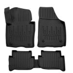 Tapis de sol 3d - scoutt - volkswagen touran 1 - caoutchouc premium - sur mesure - noir