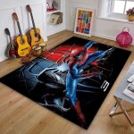 Tapis de sol antid�rapant spiderman - marvel - nvy - 4664 - taille 150x200cm - motifs vari�s - style ...