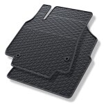 Tapis de sol en caoutchouc adapt pour citroen berlingo ii van (2008 - 2018) - tapis de voiture - noir ...