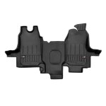 Tapis de sol 3d proline frogum pour ford transit v 2000 - 2013 sur mesure en caoutchouc noir