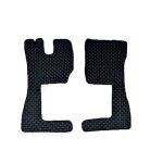 Tapis de sol conducteur et passager noirs avec couture bleue pour volvo fh euro 6 de 2013 � 2020