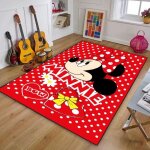 Tapis de sol de dessin anim� pour enfants - nvy - 6733 - mickey - minnie - paillasson antid�rapant - ...
