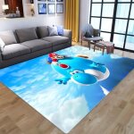 Tapis de sol en flanelle douce 3d super mario - nvy - 3718 - enfant - 120x160cm - antid�rapant