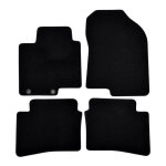 Tapis de sol - hyundai - bayon - noir - 4 pi�ces - renforc� sous les p�dales