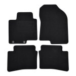 Tapis de sol - hyundai - bayon - velours noir - 4 pièces - ajustement précis Tapis de sol - hyundai - bayon - velours noir - 4 pièces - ajustement précis