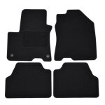Tapis de sol - hyundai - kona electric - velours noir - 4 pi�ces - antid�rapant et imperm�able
