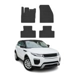 Tapis de sol pour land rover range rover evoque 2011 - 2018 caoutchouc noir Tapis de sol pour land rover range rover evoque 2011 - 2018 caoutchouc noir