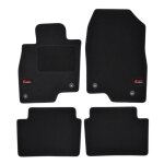 Tapis de sol - logo - mazda 6 - velours noir - 4 pièces - ajustement précis Tapis de sol - logo - mazda 6 - velours noir - 4 pièces - ajustement précis