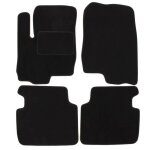 Tapis de sol - mitsubishi - colt 2002 - 2012 - velours noir - antid�rapant - sur mesure