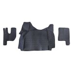 Tapis de sol noir avec bordure bleue pour renault gama t tunnel ann�e 2014 - 2021