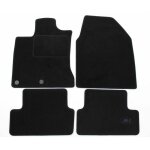 Tapis de sol noir velours - j&j automotive - nissan qashqai j10 - sur mesure - antidrapant - impermable ...