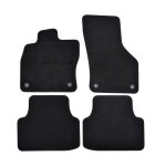 Tapis de sol - seat - leon 4 - velours noir - 4 pièces - ajustement précis Tapis de sol - seat - leon 4 - velours noir - 4 pièces - ajustement précis