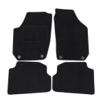 Tapis de sol - skoda - fabia 2 - velours noir - ajustement pr�cis - renforc� sous les p�dales