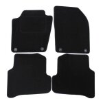 Tapis de sol - skoda - fabia 3 - velours noir - ajustement pr�cis - renforc� sous les p�dales