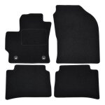 Tapis de sol - toyota - corolla - velours noir - 4 pi�ces - ajustement pr�cis