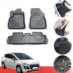 Tapis de sol pour peugeot 3008 2010 - 2016 4 pcs tpe noir Tapis de sol pour peugeot 3008 2010 - 2016 4 pcs tpe noir