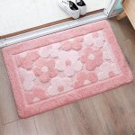 Tapis de sol pour salle de bain mignon doux et Épaississant coussin de fleurs de cerisier de fibres ultrafines ... Tapis de sol pour salle de bain mignon doux et Épaississant coussin de fleurs de cerisier de fibres ultrafines ...