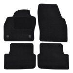 Tapis de sol - skoda - fabia - velours noir - 4 pièces - ajustement précis Tapis de sol - skoda - fabia - velours noir - 4 pièces - ajustement précis