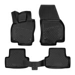 Tapis de sol - exclusive - skoda karoq - caoutchouc 3d - 4 pi�ces - toutes saisons
