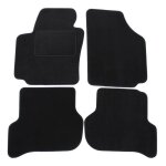 Tapis de sol - sur mesure - seat altea 2004 - 2015 - velours noir - antid�rapant - renforc� p�dale