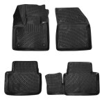 Tapis de sol pour voiture - peugeot 5008 2016 - 2021 - caoutchouc thermo hygi�nique - bords 2 - 4 cm ...