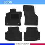 Tapis de sol voiture - sur mesure pour seat / cupra leon / leon hybride d�s 11 / 2019 - antid�rapant ...