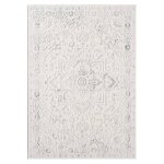 Tapis sora � motifs vintage en relief - cr�me 140x200cm
