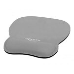 Tapis de souris - delock - ergonomique - repose - poignets en gel - couleur gris - matriau gel