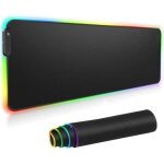 Tapis de souris gamer - led - xxl 80x30cm - 14 modes déclairage - surface antidérapante - rgb Tapis de souris gamer - led - xxl 80x30cm - 14 modes déclairage - surface antidérapante - rgb