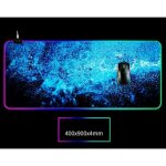 Tapis de souris gamer lumineux tapis de souris led light 14 rgb modes gaming mouse pad avec led r�tro ...
