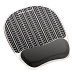 Tapis de souris - c - repose - poignets en gel - noir - matriau gel