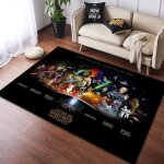 Tapis star wars - rectangulaire - 100x150cm - enfant - multicolore
