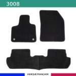 Tapis de voiture - sur mesure pour 3008 (d�s 12 / 2020) - 3 pi�ces - tapis de sol antid�rapant pour automobile ...