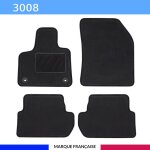 Tapis de voiture - sur mesure pour 3008 (ds 12 / 2020) - 4 pices - tapis de sol antidrapant pour automobile ...