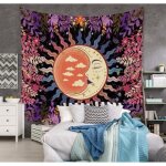 Tapisserie cadeau tapisseries hippie mandala bohme psychdlique complexe indien tenture murale literie ...