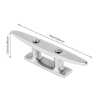 Taquet de bateau - inoxydable - 4 pouces - acier inoxydable 316 - polissage miroir - durable