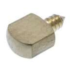 Taquet battoir � visser dans le bois 10x20mm diam�tre 5mm laiton - 9009s00