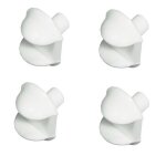 Taquet tagre - cyclingcolors - lot de 4 - paisseur 4mm - tenon 5mm - plastique blanc