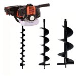Gt garden - tarire thermique 52 cm3 - 3 cv + lot de 3 mches (80 150 et 250 mm)