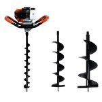 Gt garden - tarire thermique 52 cm3 3 cv + lot de 3 mches (80 150 et 250 mm)