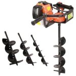 Tarire thermique - varan - 52cc - 3cv - 3 sabots de forage - alimentation 2 temps