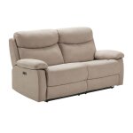 Tarifa - canap 3 places relax electrique beige tissu waterproof