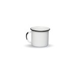 Graniteware ? tasse � caf� expresso en acier �maill� - blanc