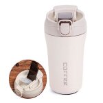 Tasse  caftasse thermos voyagetasse  double paroi en acier inoxydabletasse  caf de voiture avec ...