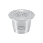 Tasse de capsule de caf rutilisable en acier inoxydable pour machine nespresso - gris