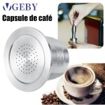 Tasse de capsule de caf rutilisable en acier inoxydable pour la machine de nespresso str