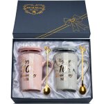 Tasse c�ramique marbr�e 14oz - cadeau 10 ans mariage id�al pour couple