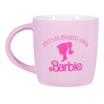Tasse en cramique - paladone - barbie - rose - cylindrique - compatible lave - vaisselle